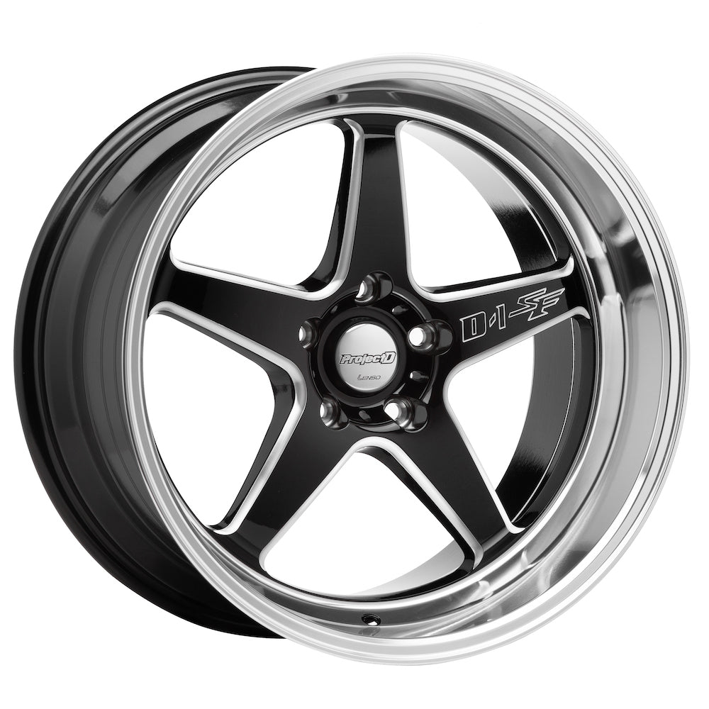 D-1SF (FlowFormed) / GLOSS BLACK MILLED MIRROR LIP