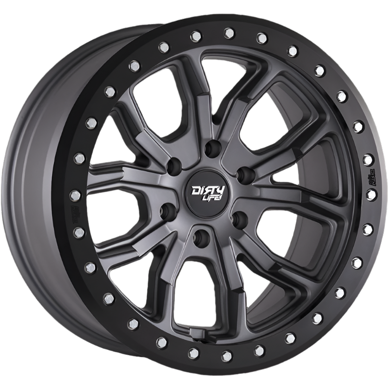 Dirty Life Wheels DT-1 DUAL-TE Satin Graphite Black Lip