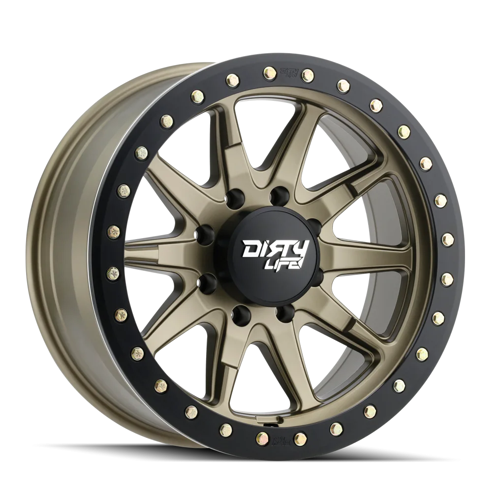 Dirty Life Wheels DT-2 DUAL-TEK - Satin Gold Black Lip