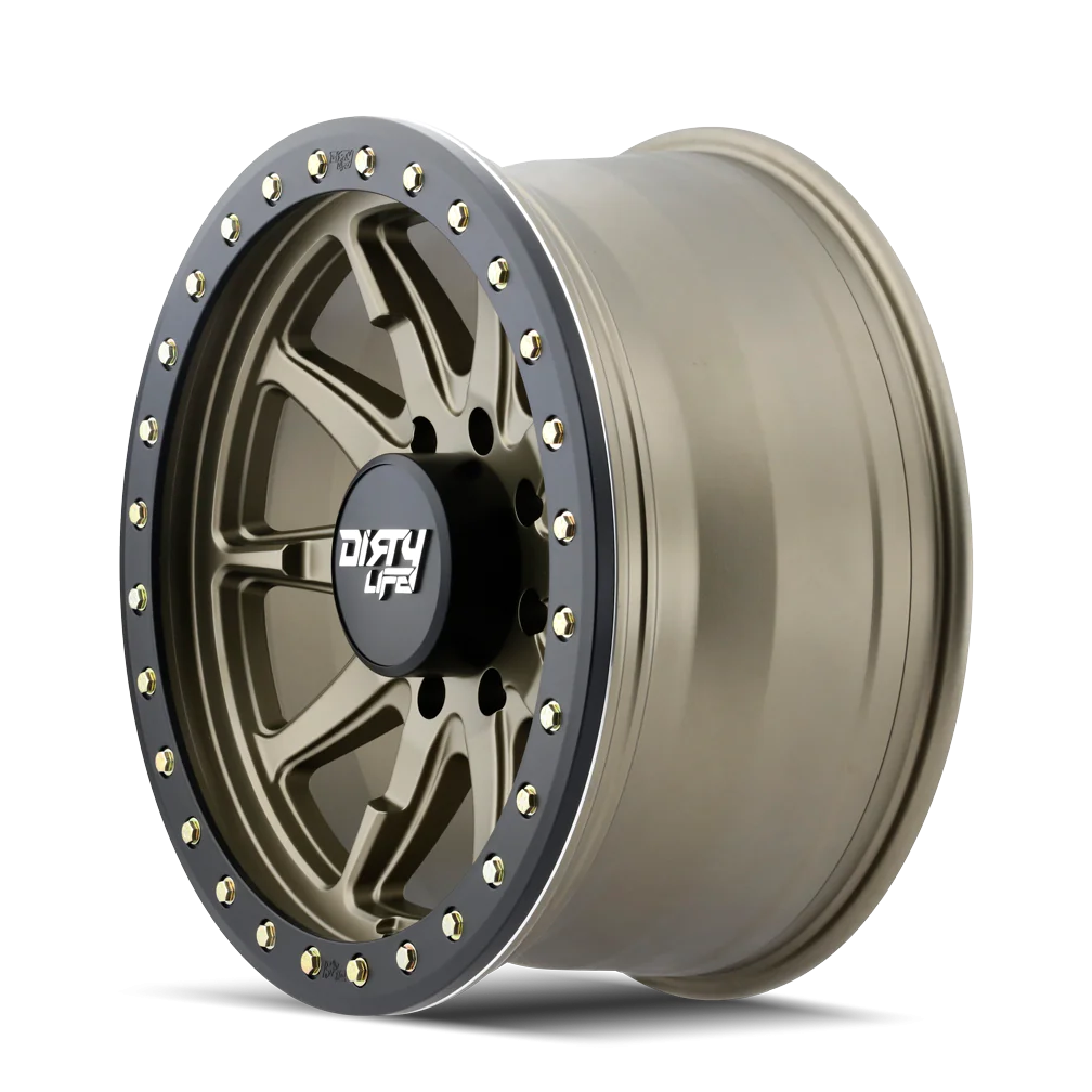 Dirty Life Wheels DT-2 DUAL-TEK - Satin Gold Black Lip