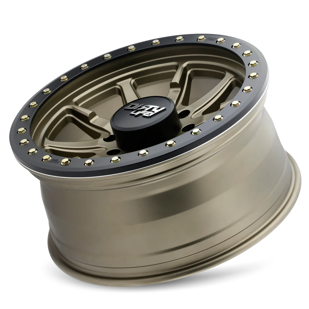 Dirty Life Wheels DT-2 DUAL-TEK - Satin Gold Black Lip