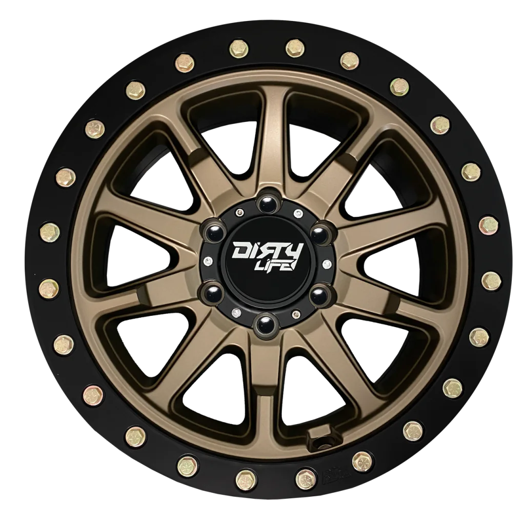 Dirty Life Wheels DT-2 DUAL-TEK - Satin Gold Black Lip