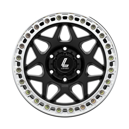 Lenso AMADA (Beadlock) Wheel Satin Black Machined Ring