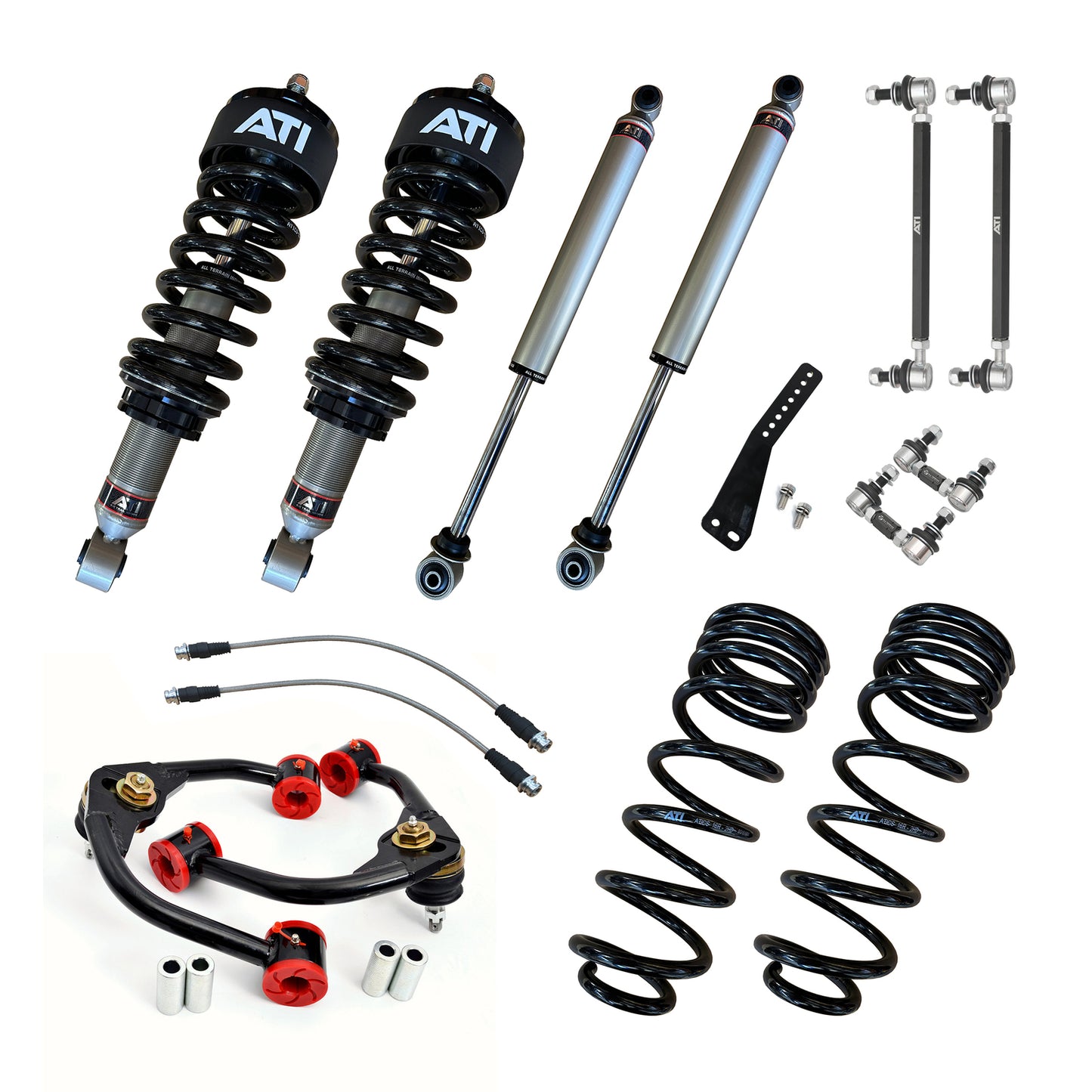 ATI 2.0 TRAIL SERIES 4" FRONT/3" REAR LIFT KIT - LONG TRAVEL - NISSAN NAVARA D23 NP300 (COIL REAR) [REAR SPRING RATE: STANDARD] [FRONT SPRING RATE: S