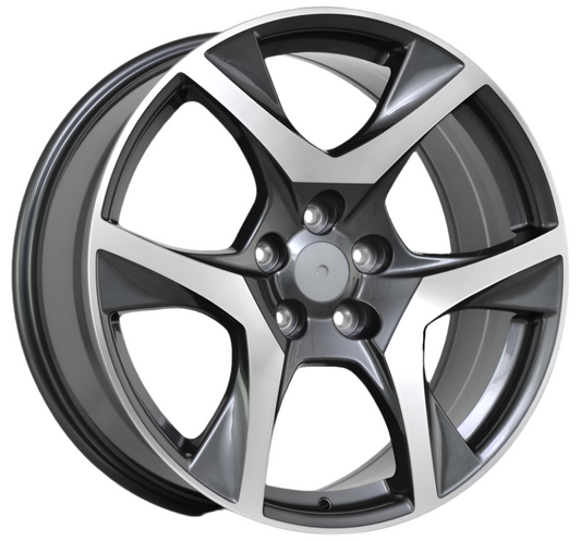 GEN-F2 Clubsport R8 20 inch Grey Machined REPLICA Wheels