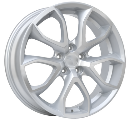 LS3 E-Series Pentagon 20 inch Silver Machined REPLICA Wheels