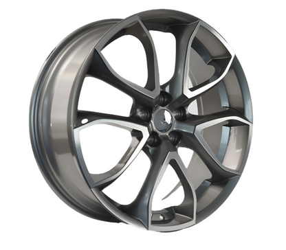 LS3 E-Series Pentagon 22 inch Millennium Grey Machined REPLICA Wheels