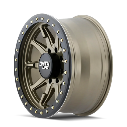 Dirty Life Wheels DT-2 DUAL-TEK - Satin Gold Black Lip