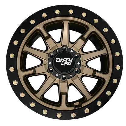 Dirty Life Wheels DT-2 DUAL-TEK - Satin Gold Black Lip
