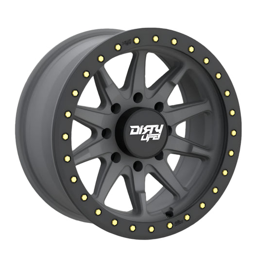 Dirty Life Wheels DT-2 DUAL-TEK - Satin Gunmetal Black Lip
